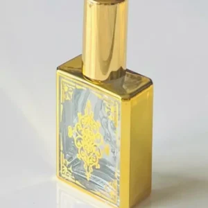 Glass Golden Spray Bottle 15ml Empty Refillable Perfume Mini Travel Pocket Size