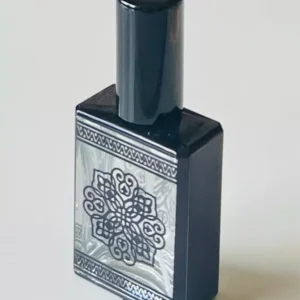 Glass Black Spray Bottle 15ml Empty Refillable Perfume Mini Travel Pocket Size
