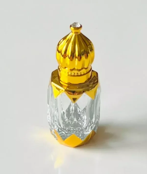 Glass Golden Roll on Bottle 6ml-Refillable Perfume Empty Bottles Essential Oil/A