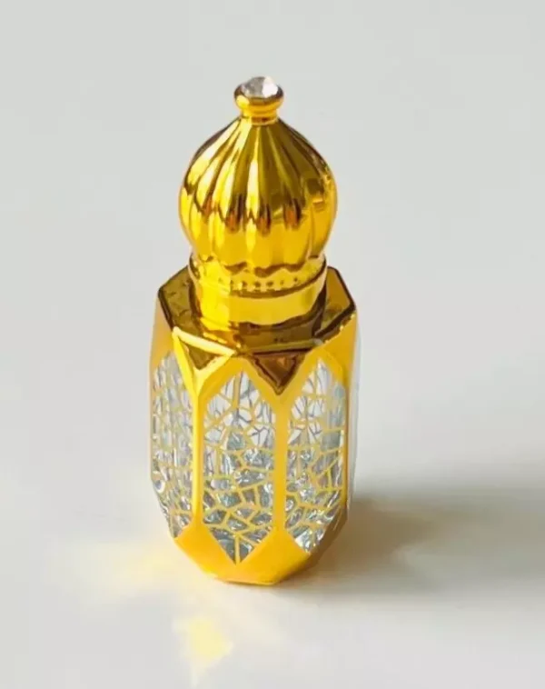 Glass Golden Roll on Bottle 6ml-Refillable Perfume Empty Bottles Essential Oil/B - Image 2