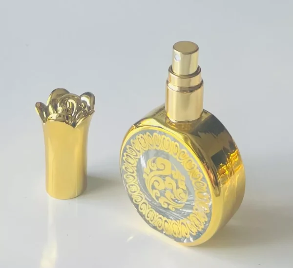 Glass Golden Spray Bottle 20ml Empty Refillable Perfume Mini Travel PocketSize C - Image 3