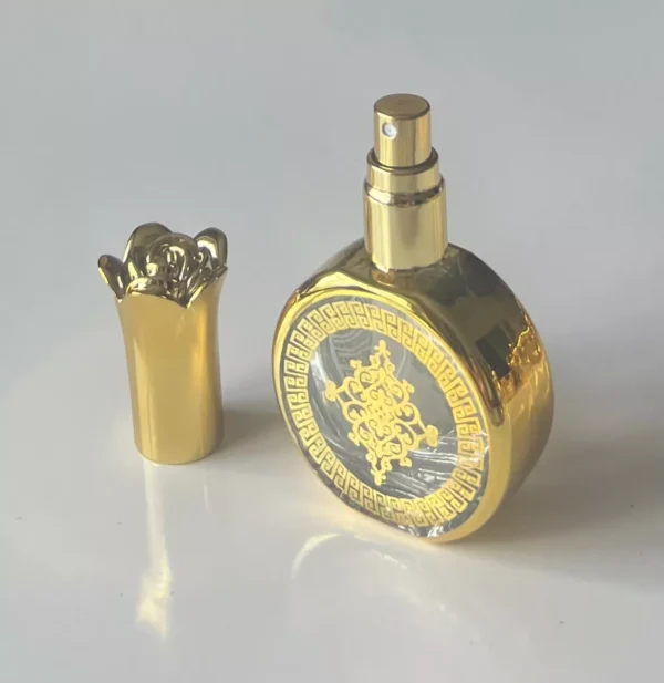 Glass Golden Spray Bottle 20ml Empty Refillable Perfume Mini Travel PocketSize B - Image 4