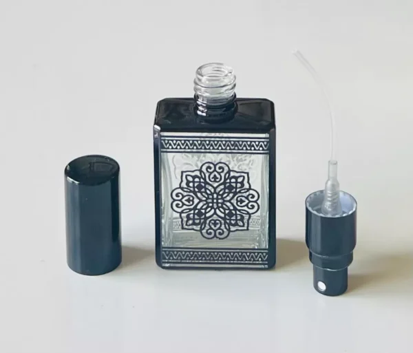 Glass Black Spray Bottle 15ml Empty Refillable Perfume Mini Travel Pocket Size - Image 6