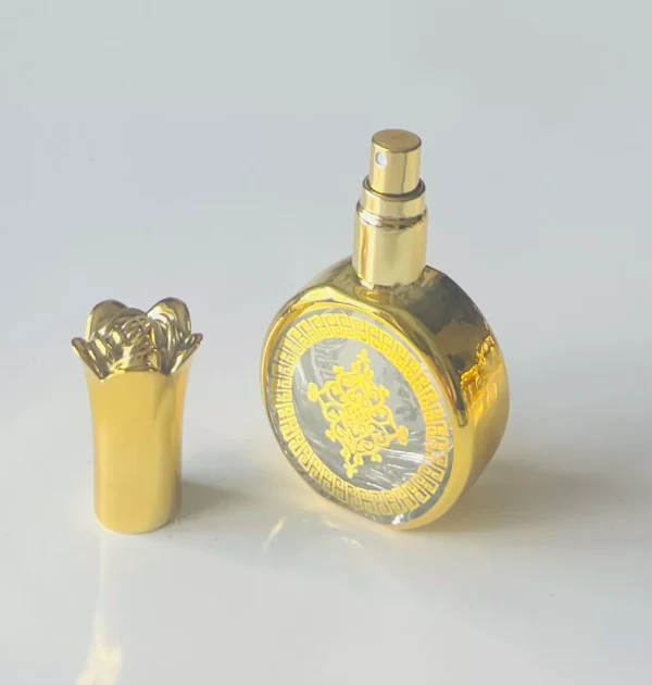 Glass Golden Spray Bottle 20ml Empty Refillable Perfume Mini Travel PocketSize B - Image 5