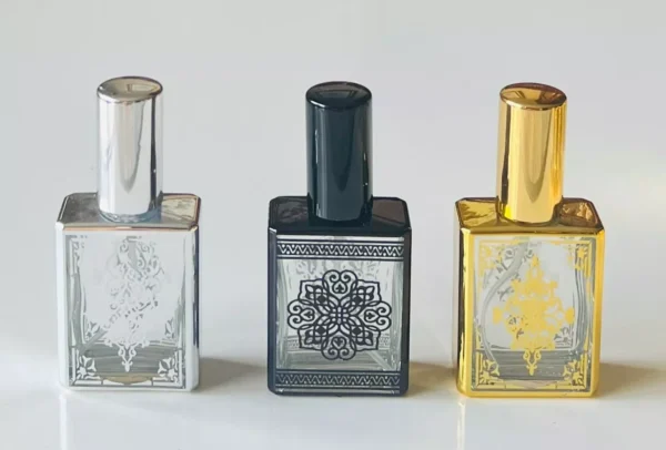 Glass Golden Spray Bottle 15ml Empty Refillable Perfume Mini Travel Pocket Size - Image 5