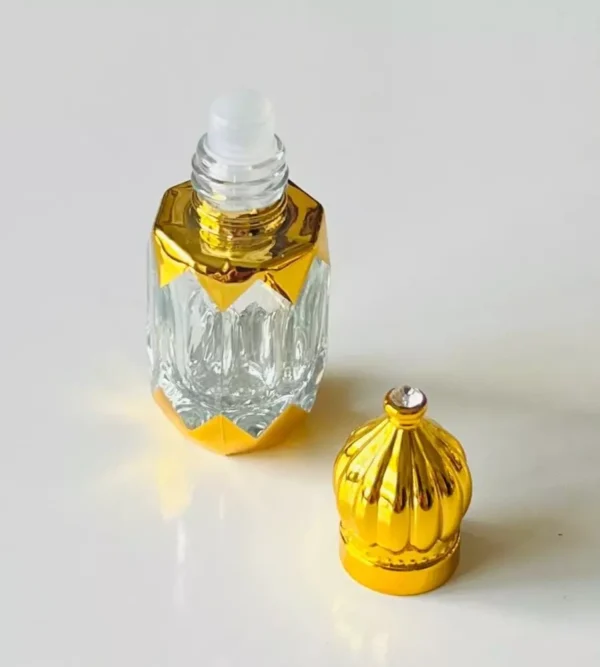 Glass Golden Roll on Bottle 6ml-Refillable Perfume Empty Bottles Essential Oil/A - Image 5