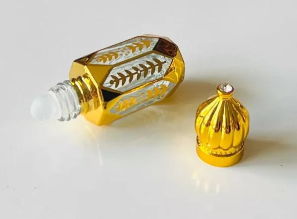 Glass Golden Roll on Bottle 6ml-Refillable Perfume Empty Bottles Essential Oil/D - Image 5