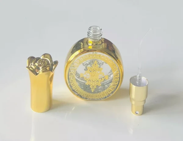 Glass Golden Spray Bottle 20ml Empty Refillable Perfume Mini Travel PocketSize B - Image 6