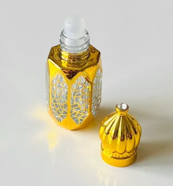 Glass Golden Roll on Bottle 6ml-Refillable Perfume Empty Bottles Essential Oil/B - Image 6