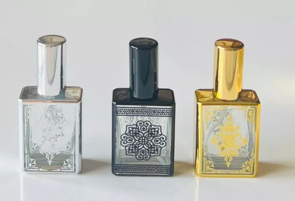 Glass Black Spray Bottle 15ml Empty Refillable Perfume Mini Travel Pocket Size - Image 5