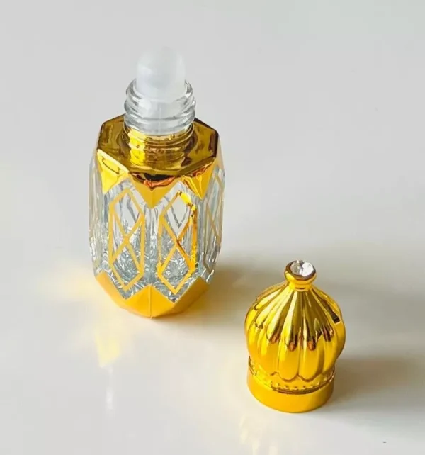 Glass Golden Roll on Bottle 6ml-Refillable Perfume Empty Bottles Essential Oil/C - Image 6