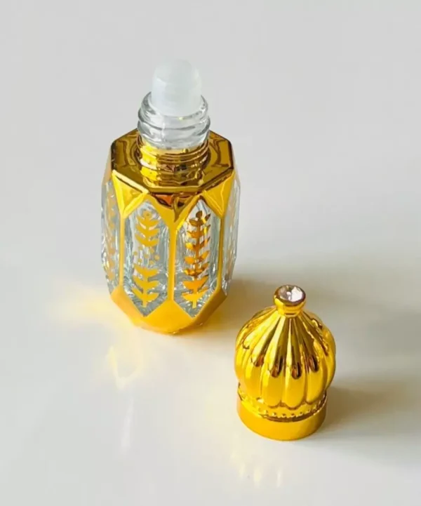 Glass Golden Roll on Bottle 6ml-Refillable Perfume Empty Bottles Essential Oil/D - Image 6