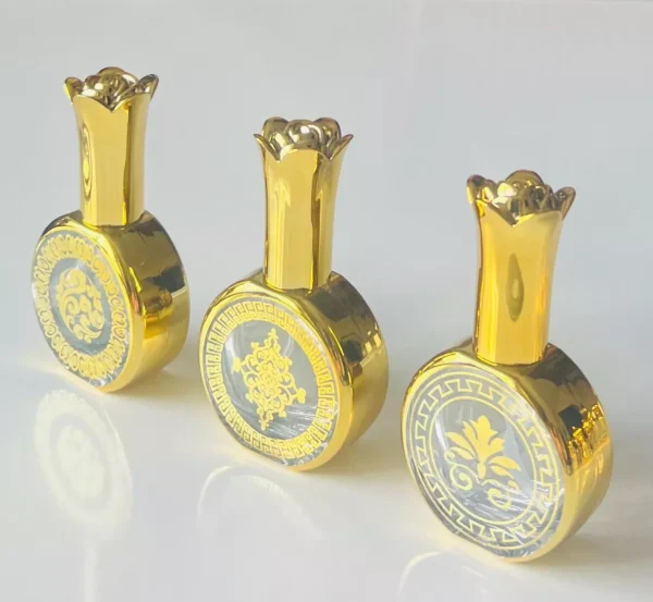 Glass Golden Spray Bottle 20ml Empty Refillable Perfume Mini Travel PocketSize A - Image 6