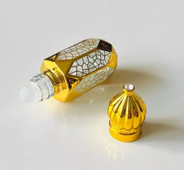 Glass Golden Roll on Bottle 6ml-Refillable Perfume Empty Bottles Essential Oil/B - Image 7