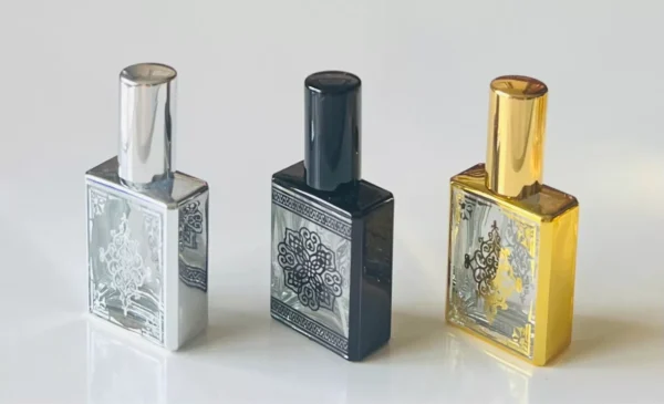 Glass Black Spray Bottle 15ml Empty Refillable Perfume Mini Travel Pocket Size - Image 7