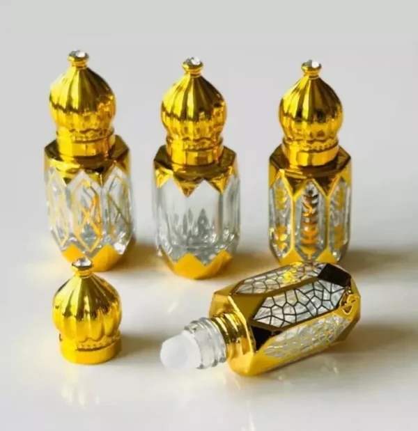 Glass Golden Roll on Bottle 6ml-Refillable Perfume Empty Bottles Essential Oil/C - Image 7
