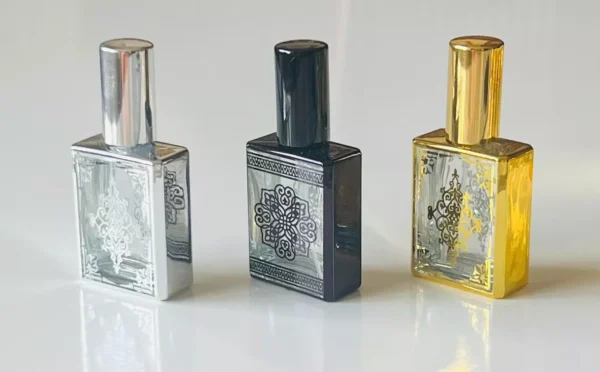 Glass Black Spray Bottle 15ml Empty Refillable Perfume Mini Travel Pocket Size - Image 8