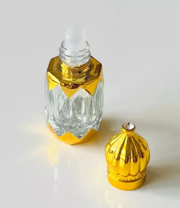 Glass Golden Roll on Bottle 6ml-Refillable Perfume Empty Bottles Essential Oil/A - Image 8