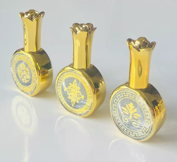 Glass Golden Spray Bottle 20ml Empty Refillable Perfume Mini Travel PocketSize A - Image 8
