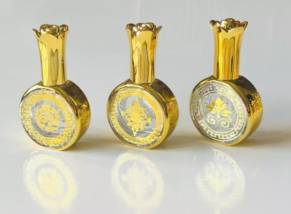 Glass Golden Spray Bottle 20ml Empty Refillable Perfume Mini Travel PocketSize A - Image 9